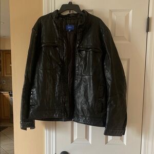 Apt. 9 Men’s Black Distressed Faux Leather Jacket